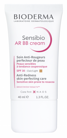 BIODERMA product photo, Sensibio AR BB Cream 40ml, cremă BB pentru roșeață, cuperoză, rozacee