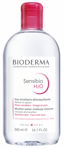 BIODERMA product photo, Sensibio H2O 500ml, apă micelară pentru pielea sensibilă