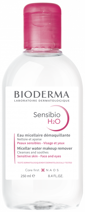 BIODERMA product photo, Sensibio H2O 250ml, apă micelară pentru pielea sensibilă